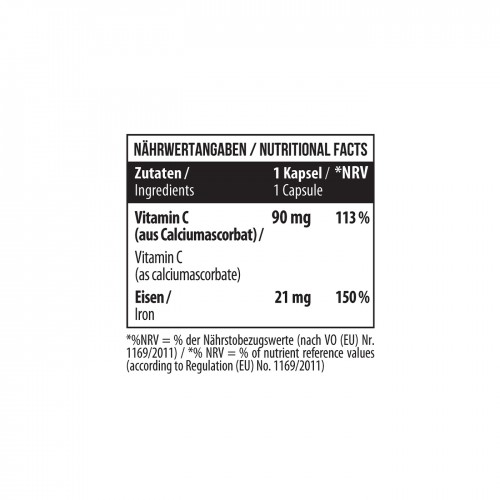 MST Iron Chelate 21 mg + Vitamin C 60 caps