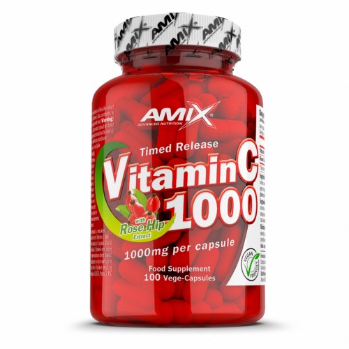 Amix C-Vitamin + Rose Hips 1000mg 100 caps