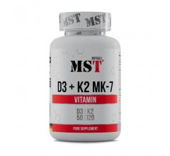 MST Vitamin D3 + K2 MK-7 60 softgels