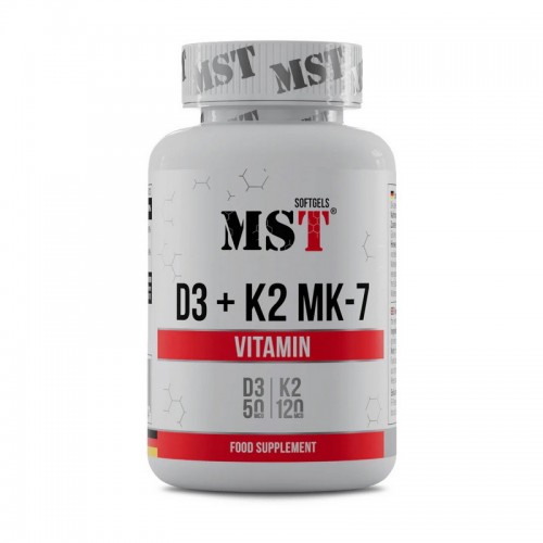 MST Vitamin D3 + K2 MK-7 60 softgels