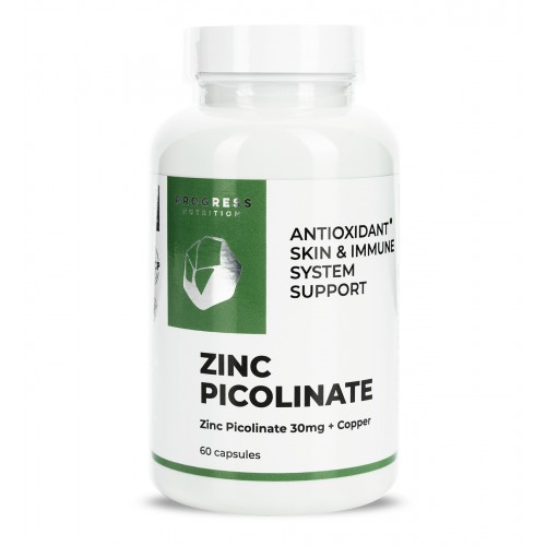 Progress Nutrition Zinc Picolinate 30 mg + Copper 60 капс