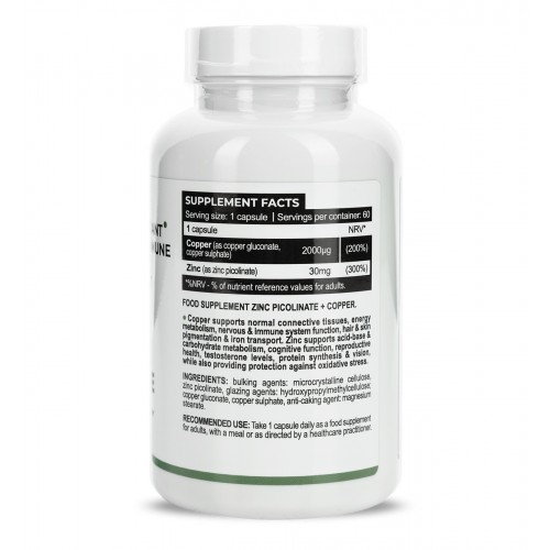 Progress Nutrition Zinc Picolinate 30 mg + Copper 60 капс