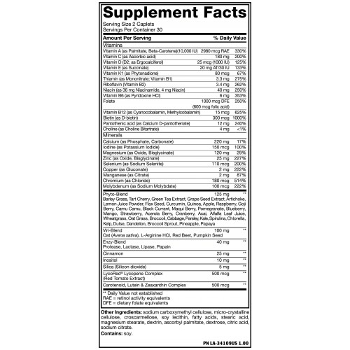 PVL Nutrition MUTANT MULTI 60 Caplets