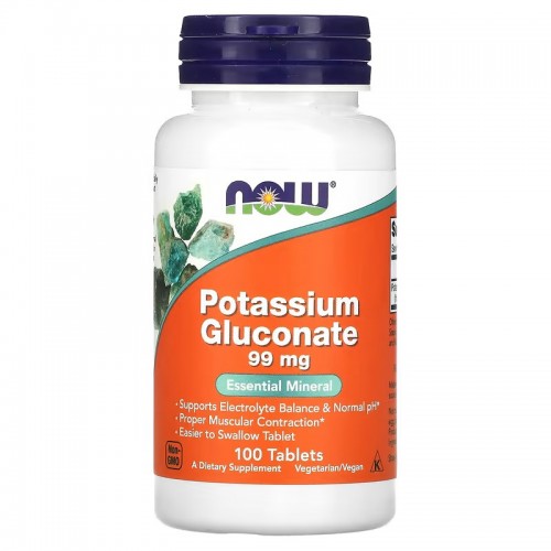 Now Foods Potassium Gluconate 99mg 100 tabs