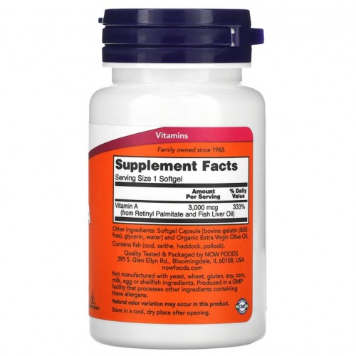 Now Foods A 10000 IU 100 softgels