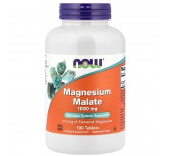 Now Foods Magnesium Malate 1000mg 180 tabs