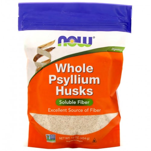 Now Foods Psyllium Husk Whole 454 g