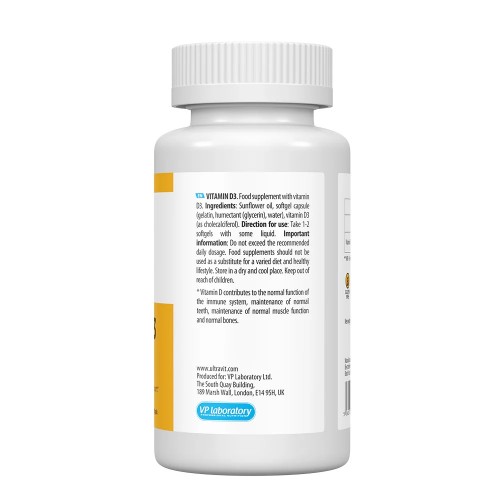 VPLab Nutrition Vitamin D3 2000 IU 180 softgels