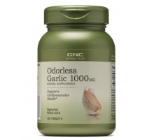 GNC Herbal Plus Odorless Garlic 1000 mg 100 таб