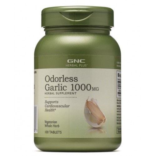 GNC Herbal Plus Odorless Garlic 1000 mg 100 таб