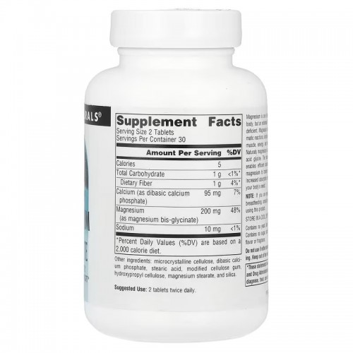 Source Naturals Magnesium Glycinate 60 tablets