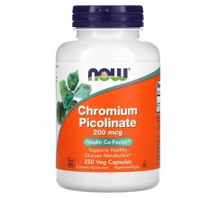 Now Foods Chromium picolinate 200mcg 250caps