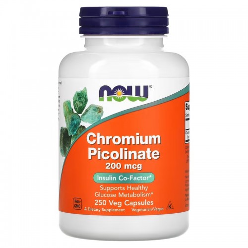 Now Foods Chromium picolinate 200mcg 250caps