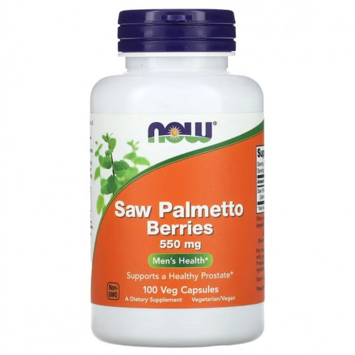 Now Foods Saw Palmetto 550mg 100 vcaps
