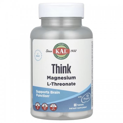 KAL Think Magnesium L-Threonate 60 Tablets