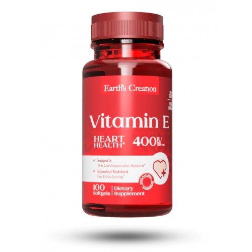 Earths Creation Vitamin E 400 IU 100 Softgels