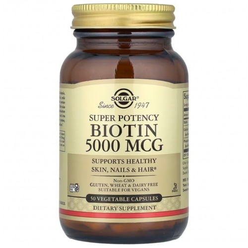 Solgar Biotin 5000 mcg 50 veg caps