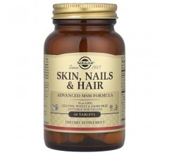 Solgar Skin, Nails, Hair, Advanced MSM Formula 60 Tablets