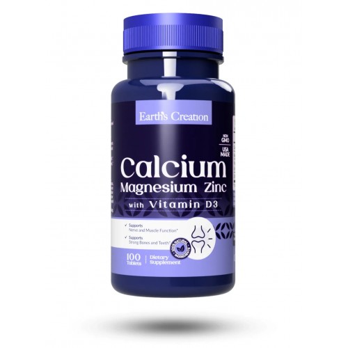 Earths Creation Calcium Magnesium Zinc 100 tablets