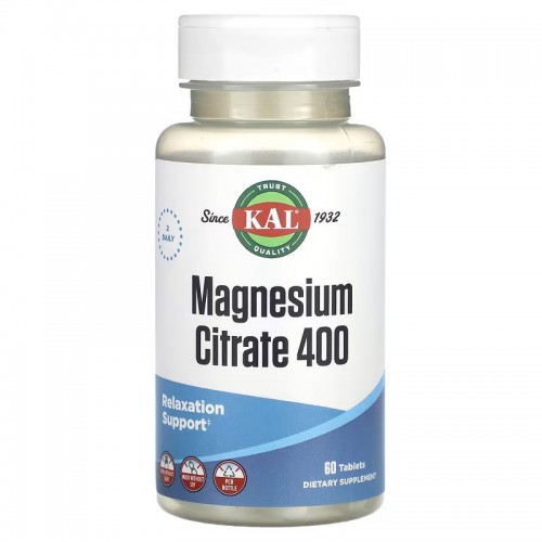 KAL Magnesium Citrate 400mg 60 tabs