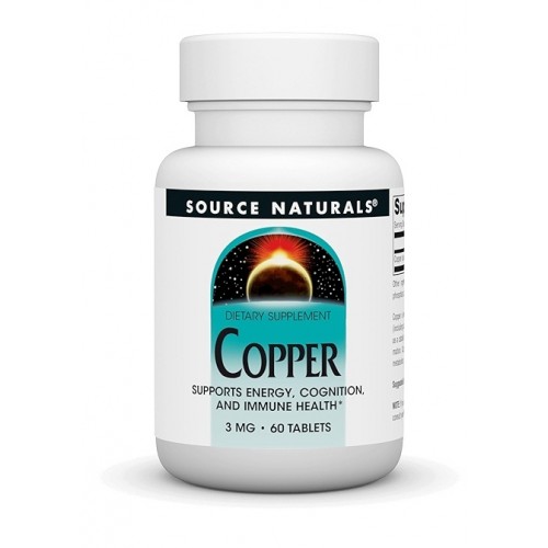 Source Naturals Copper 3 mg 60 tablet