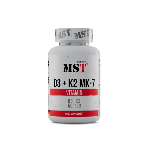 MST Vitamin D3 + K2 MK-7 120 softgels