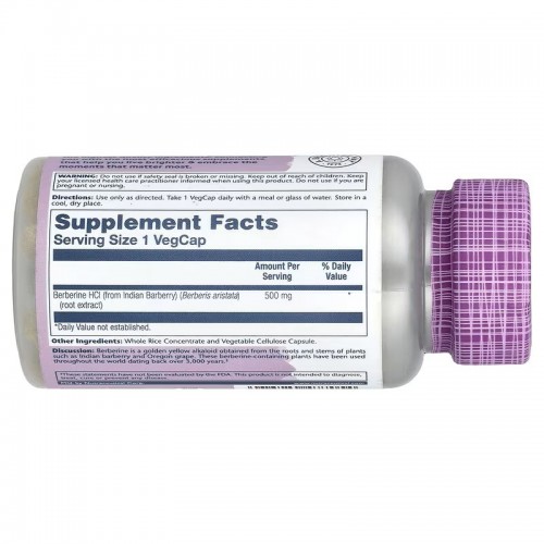 Solaray Berberine from Indian Barberry 500mg 60 vcaps
