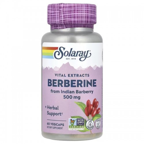 Solaray Berberine from Indian Barberry 500mg 60 vcaps