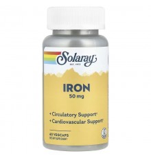 Solaray Iron 50mg 60 vegcaps