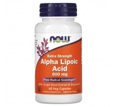 Now Foods Alpha Lipoic Acid 600mg 60 vcaps