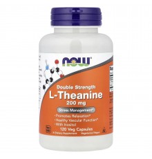 Now Foods L-Theanine 200 мг 120 vcaps