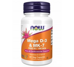 Now Foods MEGA D-3 & MK-7 60 vcaps