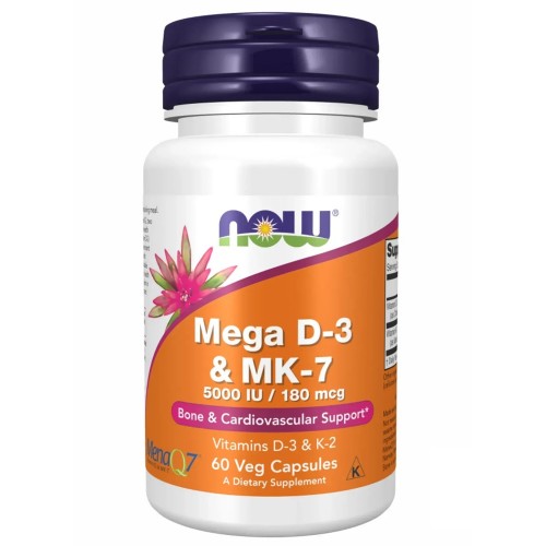 Now Foods MEGA D-3 & MK-7 60 vcaps