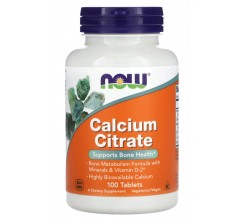 Now Foods Calcium Citrate 100 tablets