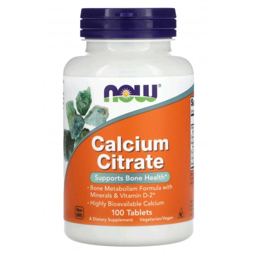 Now Foods Calcium Citrate 100 tablets