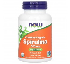 Now Foods Spirulina 500 mg 200 tabs