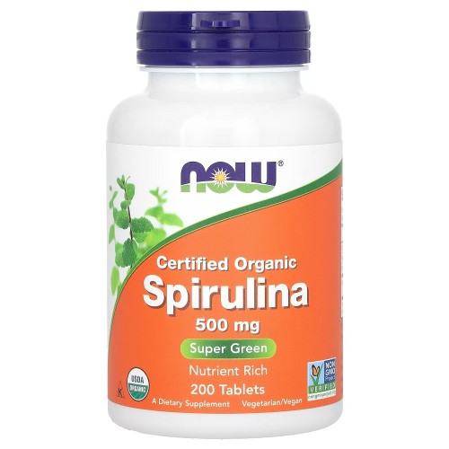 Now Foods Spirulina 500 mg 200 tabs