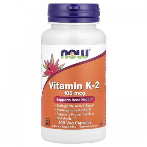 Now Foods Vitamin K-2 100mcg 100 vcaps