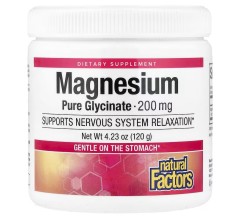 Natural Factors Magnesium Pure Glycinate 120 g