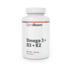 GymBeam Омега 3 + D3 + K2 120 капс