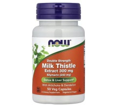 Now Foods Silymarin Milk Thistle 300мг 50 веган кап