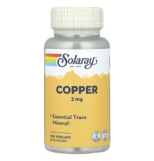 Solaray Copper 2mg 100 caps