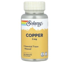 Solaray Copper 2mg 100 caps