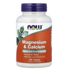 Now Foods Magnesium & Calcium With Zinc and Vitamin D-3 100 tablets