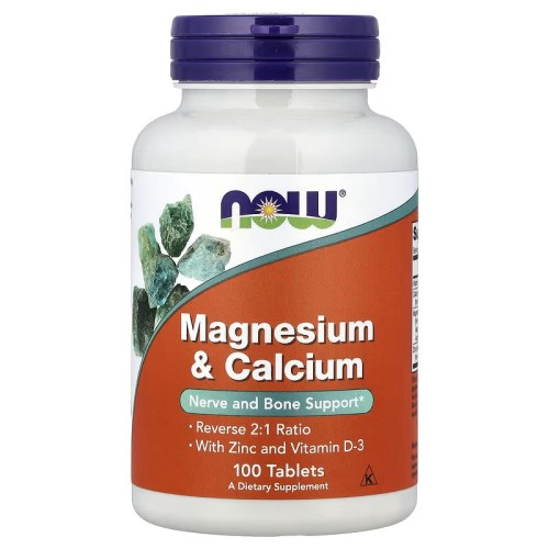 Now Foods Magnesium & Calcium With Zinc and Vitamin D-3 100 tablets