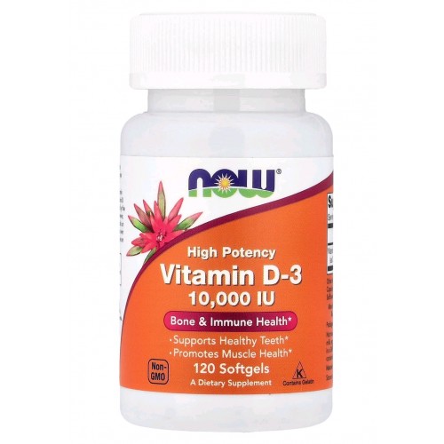 Now Foods Vitamin D-3 10000 IU 120 caps