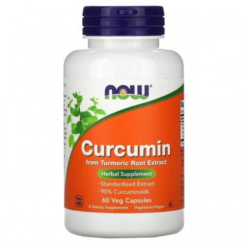 Now Foods Curcumin extract 95% 665 мг 60 веган капс