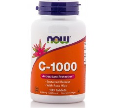 Now Foods C-1000 with Rose Hips and Bioflavonoids 100tabs