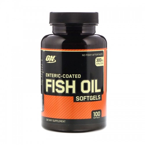 Optimum Nutrition Enteric Coated Fish Oil Softgels 100 softgels