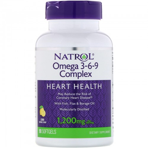 Natrol Omega 3-6-9 complex 55% 90 софт гель